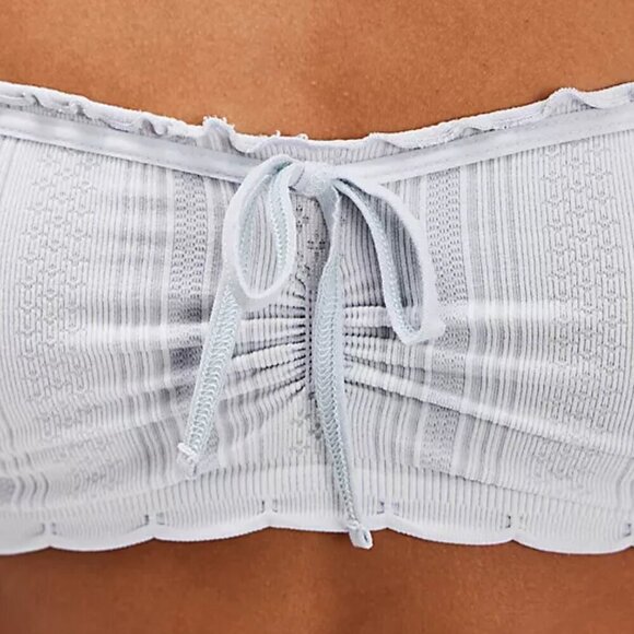 NWT Free People Intimately Candy Seamless Blue Bandeau Bralette - Picture 4 of 5